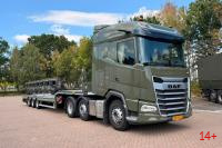 01-5486 Масштабная модель Низкорамный трал DAF XG 6X2 в масштабе 1 50