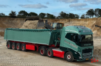 89498 Масштабная модель Самосвальный прицеп Billum Volvo FH05 Globetrotter в масштабе 1 50