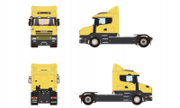 04-2276 Масштабный модель Седельный тягач SCANIA 4 SERIES TORPEDO LOWROOF 4X2 в масштабе 1 50