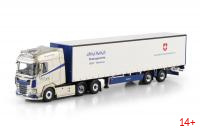 02-3601 Масштабная модель Тентованный прицеп DAF XG 6X2 в масштабе 1 50