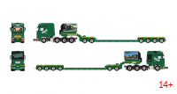 01-5511 Масштабная модель Низкорамный трал MERCEDES-BENZ ACTROS MP5 SLT GIGA SPACE 8X4 в масштабе 1 50