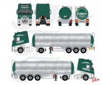 89056 Масштабная модель Цистерна Kralowetz Volvo FH Aero XXL в масштабе 1 50