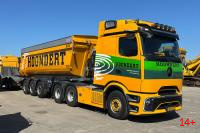 01-5546 Масштабная модель Самосвальный прицеп MERCEDES-BENZ ACTROS L - PROCABIN STREAM 6X4 в масштабе 1 50