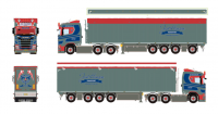 01-5102 Масштабная модель Фургонный прицеп DAF XG 6X2 в масштабе 1 50
