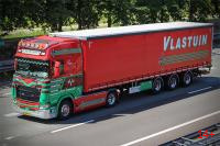 01-5570 Масштабная модель Тентованный прицеп SCANIA S HIGHLINE CS20H 4X2 в масштабе 1 50