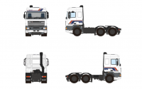 04-2272 Масштабный модель Седельный тягач DAF 95 SPACE CAB 6X2  в масштабе 1 50