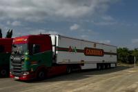 01-5561 Масштабная модель Рефрижераторный прицеп SCANIA S HIGHLINE CS20H 4X2 в масштабе 1 50 
