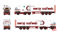 01-5498 Масштабная модель Рефрижераторный прицеп DAF 3300 SPACE CAB 6X2 в масштабе 1 50
