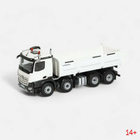 106600050-4 Масштабная модель Самосвал Mercedes-Benz Arocs 8x4 (белый) в масштабе 1 50
