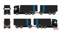 01-5428 Масштабная модель Самосвальный прицеп SCANIA R HIGHLINE CR20H 8X2 в масштабе 1 50