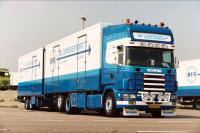 01-5223 Масштабная модель Рефрижераторный прицеп SCANIA R4 TOPLINE RIGED REEFER TRUCK 6X2 в масштабе 1 50 
