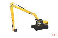 13724 Масштабная модель экскаватора JCB 220 с длинной стрелой в масштабе 1:50