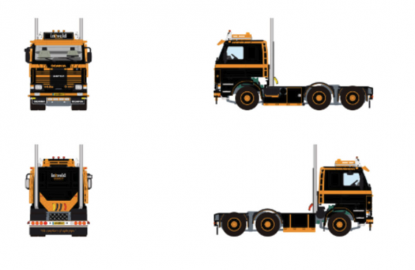 01-5337 Масштабная модель Седельный тягач SCANIA 3 SERIES 6X2 в масштабе 1 50