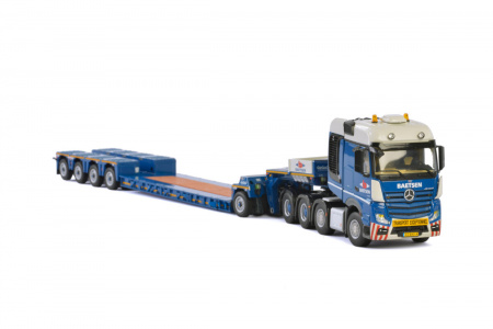01-2400 Масштабная модель MERCEDES BENZ ACTROS MP4 Низкорамный трал-погрузчик 8X4 в масштабе 1:50