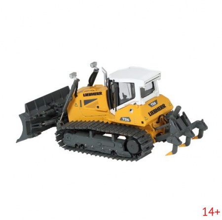 10101 Масштабная модель бульдозер Liebherr PR736 G8 в масштабе 1:50