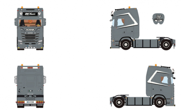 01-5402 Масштабная модель Седельный тягач SCANIA S HIGHLINE CS20H 4X2 в масштабе 1 50