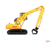 2200-01 Масштабная модель CASE CX240B MH гидравлический экскаватор с металлическими гусеницами с захватом для металлолома, HEBO в масштабе 1:50