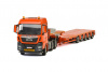 01-2466 Масштабная модель Низкорамный трал MAN TGX XLX 6x4 Nooteboom MCO PX - 5 осн. в масштабе 1:50