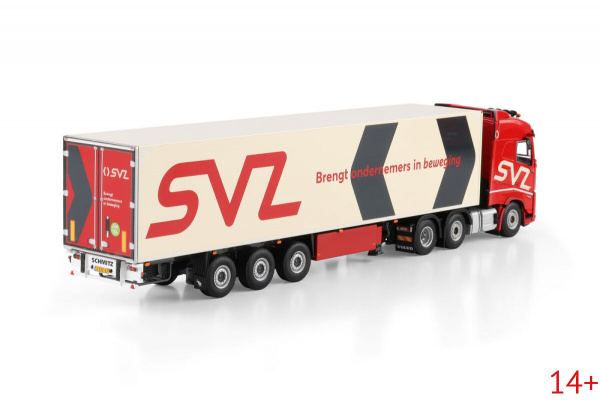 01-5287 Масштабная модель Рефрижераторный прицеп VOLVO FH AERO GLOBETROTTER 6X2 в масштабе 1 50