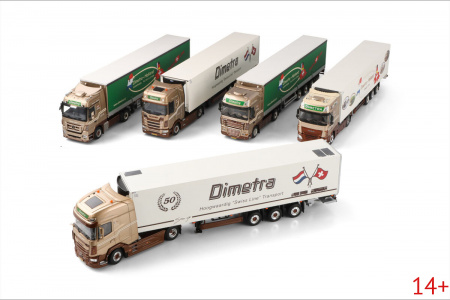 01-5279 Масштабная модель Рефрижераторный прицеп DAF XG+ MY25 4X2  в масштабе 1 50