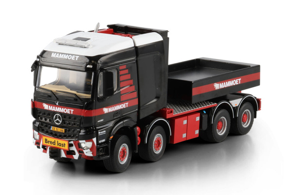 410334 Масштабная модель Седельный тягач с платформой MERCEDES-BENZ AROCS MP5 SLT STREAM SPACE 8X6 в масштабе 1 50