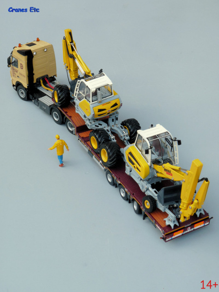 00180.0 Масштабная модель Menzi Muck A91 Mobil экскаватор-паук в масштабе 1:50