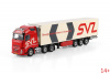 01-5287 Масштабная модель Рефрижераторный прицеп VOLVO FH AERO GLOBETROTTER 6X2 в масштабе 1 50
