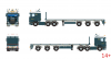 01-5452 Масштабная модель Грузовик с платформой SCANIA R FLAT ROOF SLEEPER CAB 6X2 в масштабе 1 50