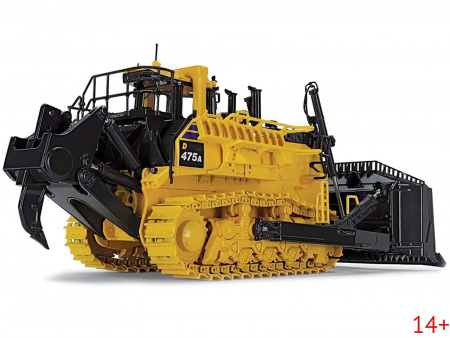 50-3482 Масштабная модель KOMATSU D475A-8 бульдозер с рыхлителем в масштабе 1:50