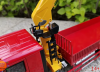 40805 Масштабная модель XCMG GSQS 350-5 с краном-манипулятором 1:35 | Коллекционная модель спецтехники | Готовый подарок