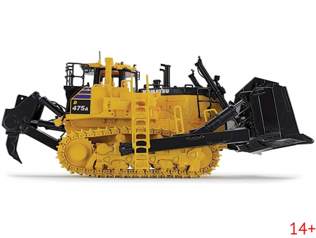 50-3482 Масштабная модель KOMATSU D475A-8 бульдозер с рыхлителем в масштабе 1:50