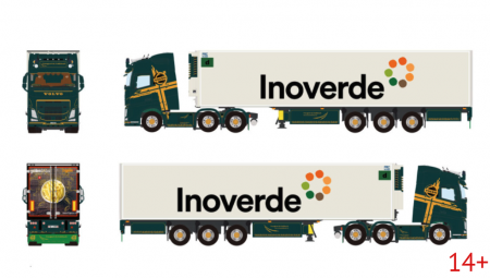 01-5610 Масштабная модель Рефрижераторный прицеп VOLVO FH4 GLOBETROTTER 6X2 в масштабе 1 50