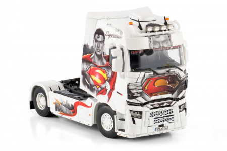 01-4688 Масштабная модель Тягач Renault T High 4x2 Popp Fahrzeugbau - Superman в масштабе 1 50