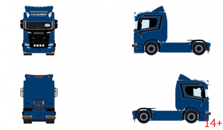 01-5329 Масштабная модель Седельный тягач SCANIA R NORMAL CR20N 4X2 в масштабе 1 50