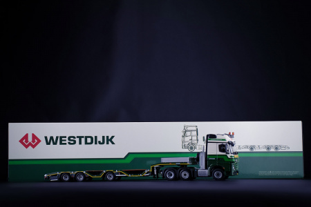 32-0131 Масштабная модель низкорамного трала MERCEDES-BENZ TRUCKS Westdijk в масштабе 1:50