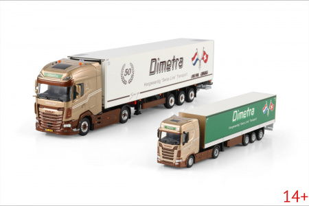01-5279 Масштабная модель Рефрижераторный прицеп DAF XG+ MY25 4X2  в масштабе 1 50