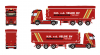 01-5369 Масштабная модель Шторный полуприцеп VOLVO FH AERO GLOBETROTTER 4X2 в масштабе 1 50 