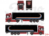 89222 Масштабная модель Тентованный прицеп Patrick van der Mark Scania NGR в масштабе 1 50