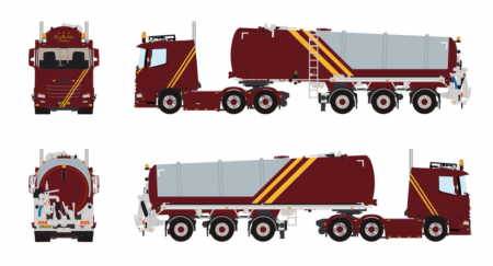 01-5240 Масштабная модель Цистерна DAF XF SL MY25 6X в масштабе 1 50