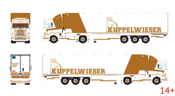 01-5548 Масштабная модель Рефрижераторный прицеп SCANIA 4 SERIES FLAT ROOF 4X2 в масштабе 1 50