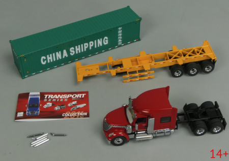 71045 Масштабная модель Контейнеровоз International Lonestar Sleeper Cab  with Trailer + 40' Container в масштабе 1 50