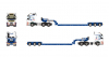 01-5399 Масштабная модель Низкорамный трал VOLVO FH AERO GLOBETROTTER 6X4 в масштабе 1 50 