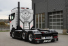 01-5384 Масштабная модель Фургонный прицеп SCANIA R NORMAL CR20N 6X2 в масштабе 1 50