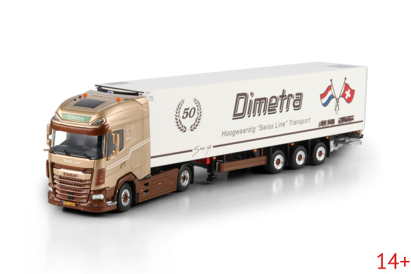 01-5279 Масштабная модель Рефрижераторный прицеп DAF XG+ MY25 4X2  в масштабе 1 50