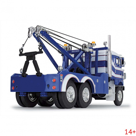 10-4278 Масштабная модель Сине-белый эвакуатор Kenworth Bullnose Wrecker сувенирная продукция в масштабе 1 34