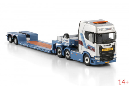 01-4649 Масштабная модель Низкорамный трал SCANIA S HIGHLINE CS20H 6X4 в масштабе 1 50