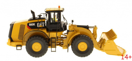 85296c Масштабная модель CAT 980K колесный погрузчик  для горных работ в масштабе 1:50