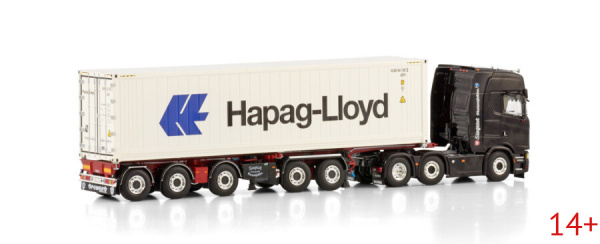 02-3359 Масштабная модель Контейнеровоз SCANIA S HIGHLINE CS20H 6X2 в масштабе 1 50
