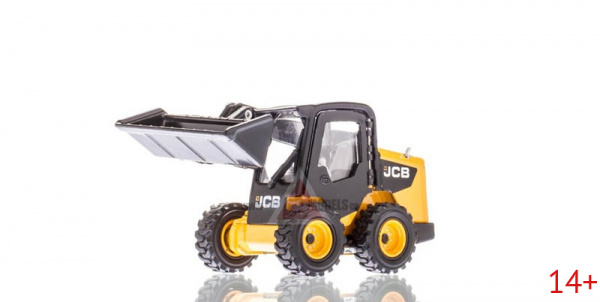 13725 Масштабная модель колесного мини-погрузчика JCB Skid Steer в масштабе 1:50