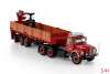 01-4676 Масштабная модель Самосвальный прицеп с краном манипулятором SCANIA L110 DAY CAB TORPEDO 6X2 в масштабе1 50